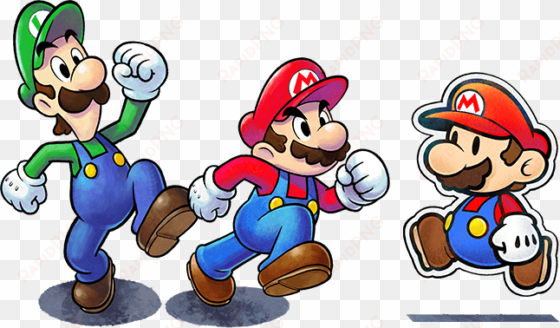 mario and luigi png image with transparent background - mario and luigi paper jam luigi