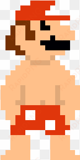 mario boxer outfit 8-bit - mario jump gif png