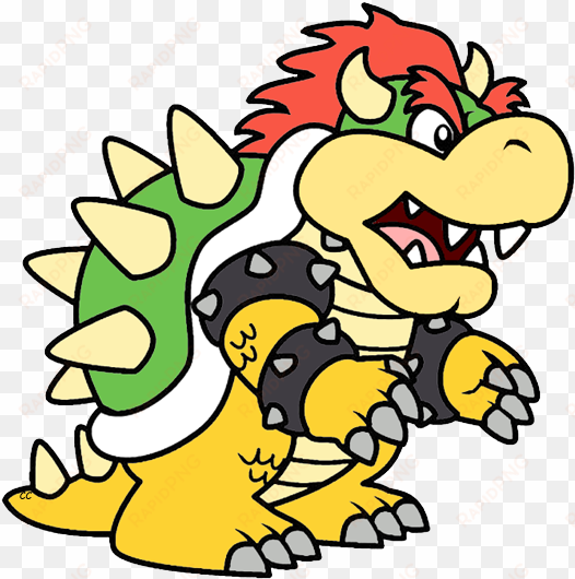 mario clipart bowser - mario and bowser cartoon