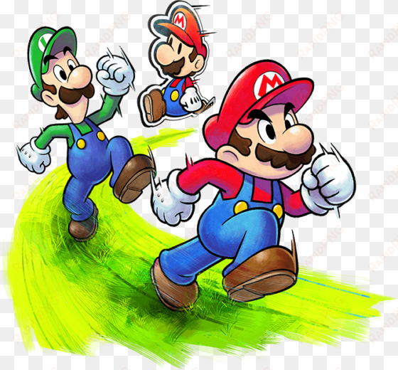 Mario, Luigi And Paper Mario - Mario Et Luigi Paper Jam transparent png image