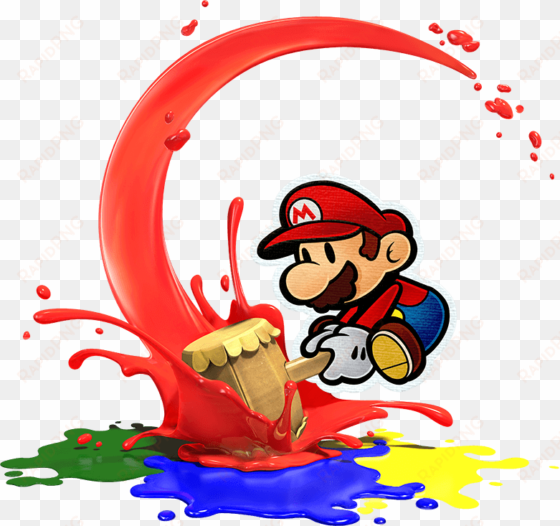 Mario - Paper Mario Color Splash Png transparent png image