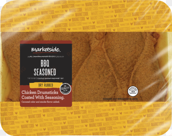 marketside fresh bbq seasoned dry rubbed chicken drumsticks, - pumpernickel