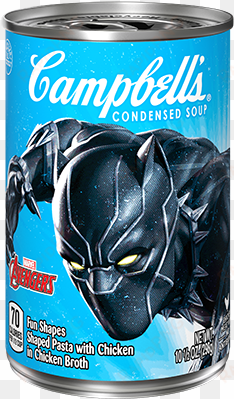 marvel avengers soup black panther - campbell's condensed soup 98% fat free family size
