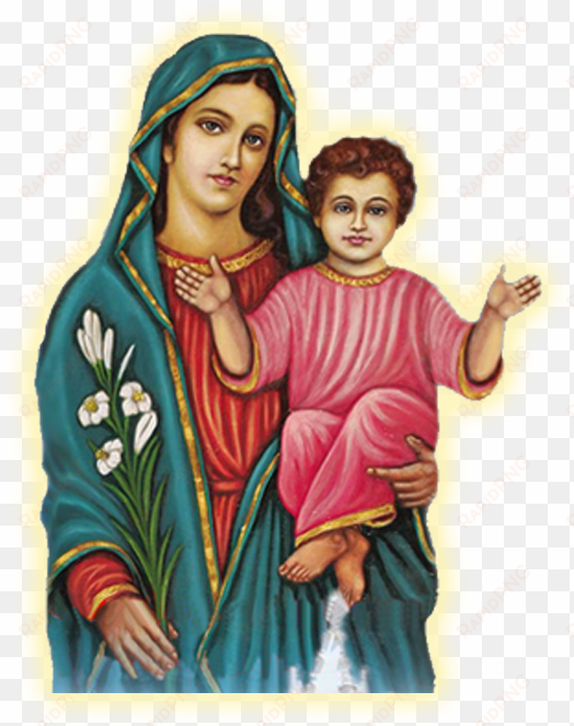 mary and jesus clipart