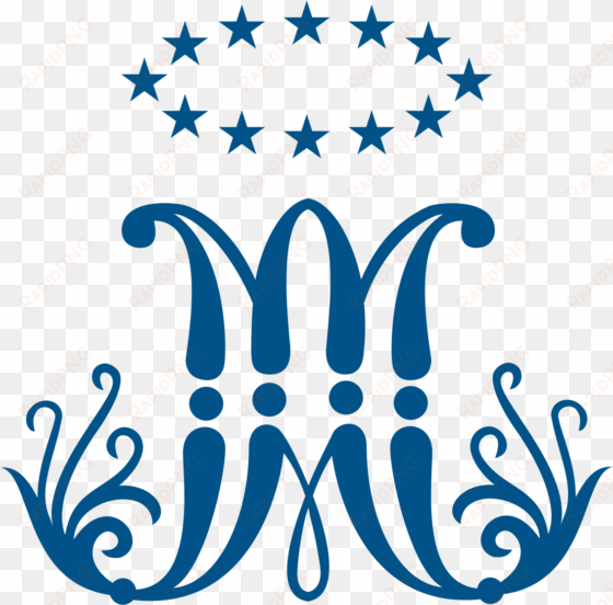 mary's monogram - logo do colégio marista