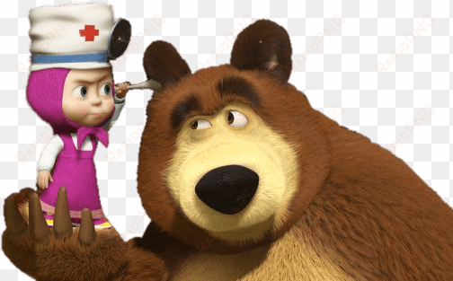 masha playing nurse png - masha e orso dottoressa