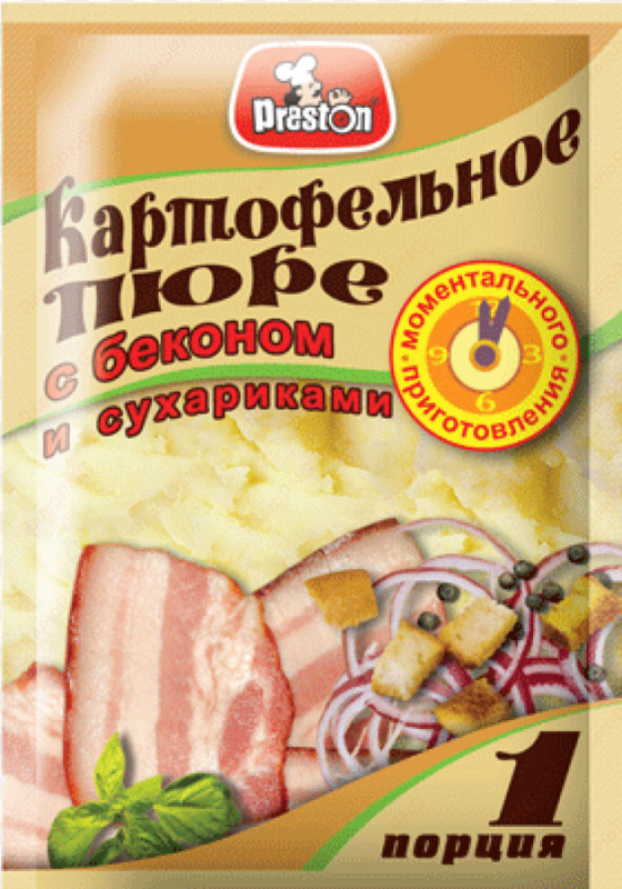 mashed potatoes dry instant cooking with bacon and - Анкл Бенс Пюре