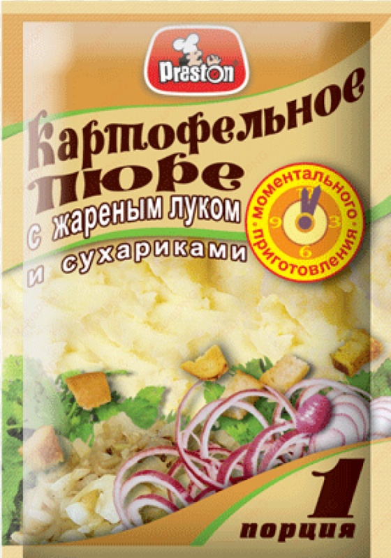 mashed potatoes dry instant cooking with fried onions - Анкл Бенс Пюре