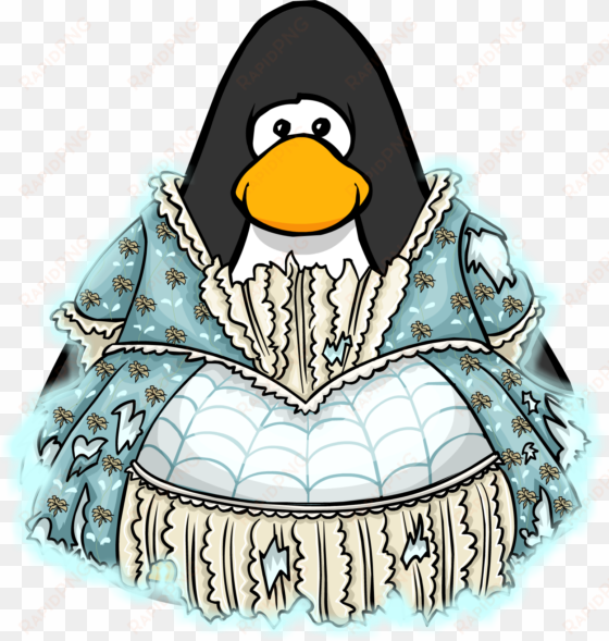 masquerade ball gown from a player card - club penguin