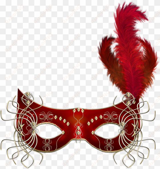 masquerade mask digital vector clip art / dance party - red masquerade mask png