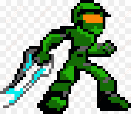 master chief - halo master chief 8 bit