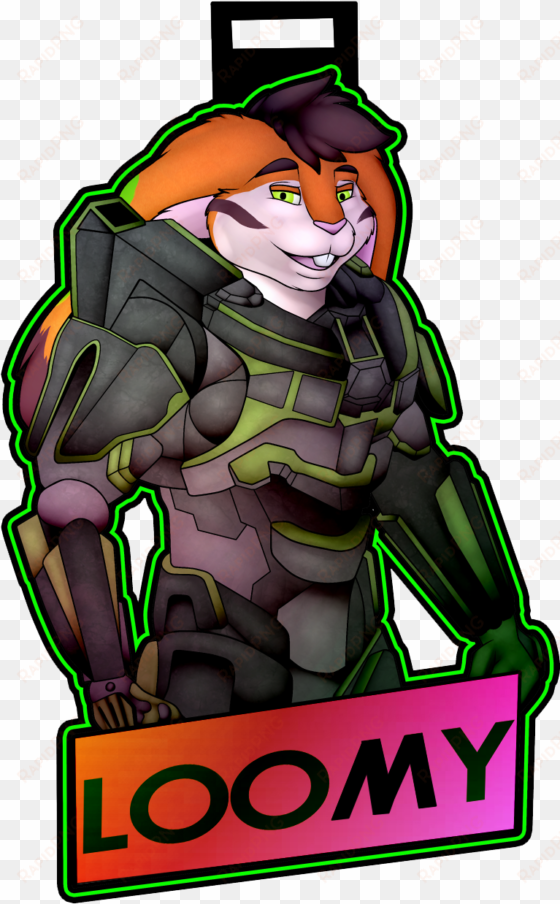 master chief loomy - cartoon