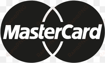 mastercard black vector logo - mastercard logo one color