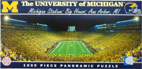 masterpieces puzzle michigan wolverines panoramic stadium