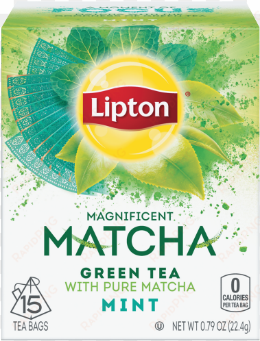 matcha green tea and mint - lipton matcha tea