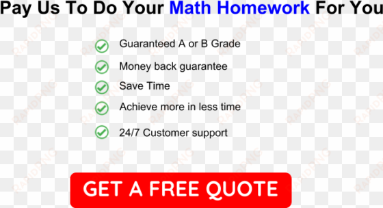 math homework help - master's degree