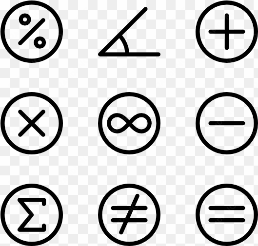 maths symbols - emotion icons