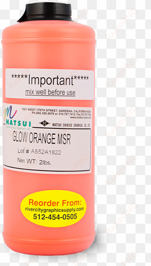 matsui glow orange msr pigment - river city graphic supply