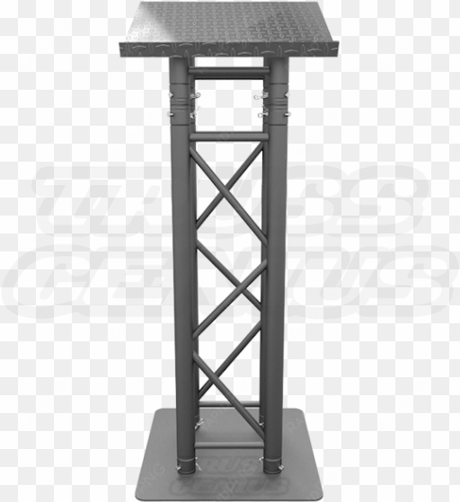 matte black truss lectern - lectern black truss