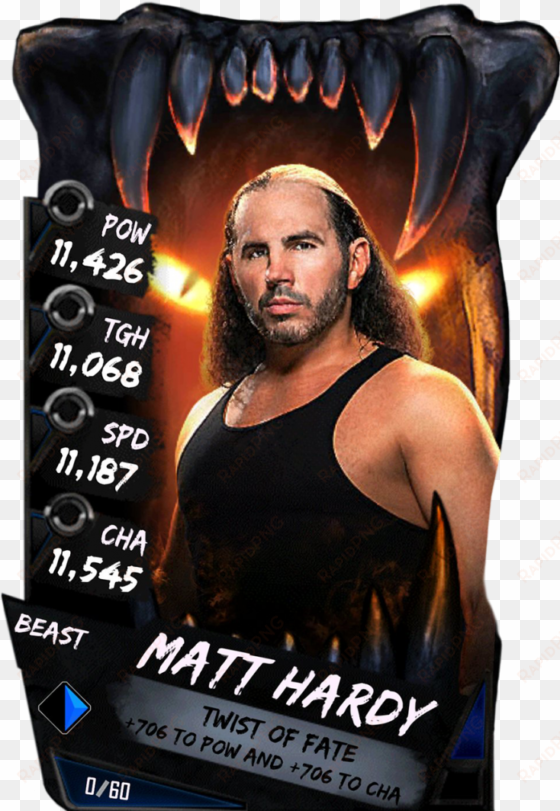 matthardy s4 16 beast - wwe supercard beast cards