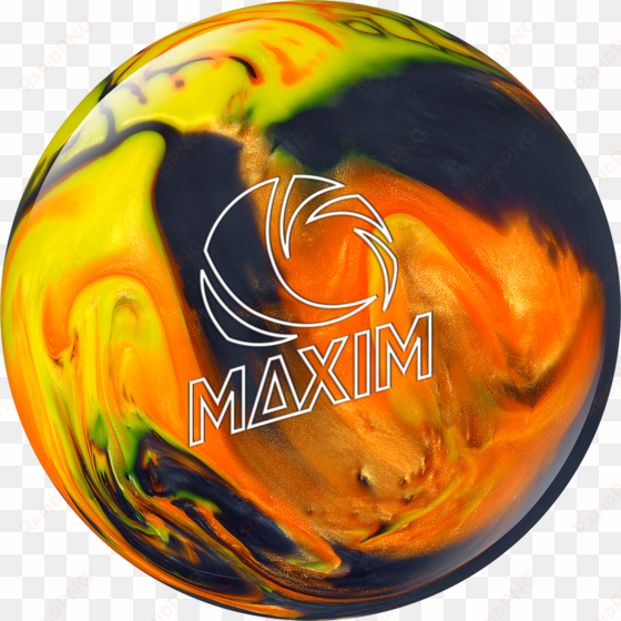 maxim black / orange / yellow - maxim bowling ball