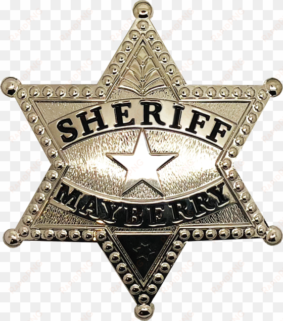 Mayberry Police Department Star Badge Sheriff Chicago - Nevada transparent png image