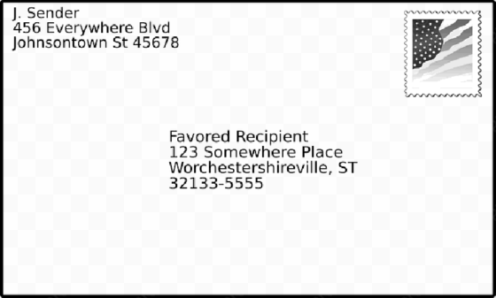 mb image/png - address on envelope