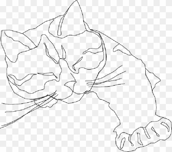 mb image/png - cat line drawing