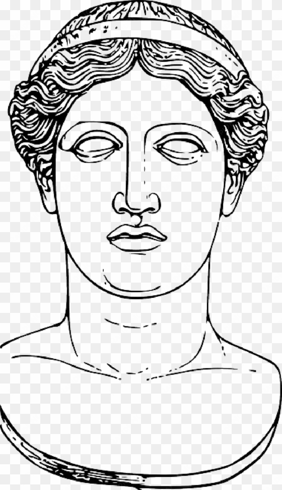 mb image/png - greek statue head drawing