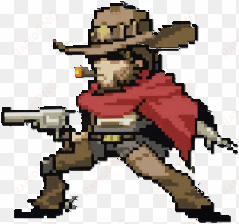 mccree pixel spray png - overwatch mccree pixel spray