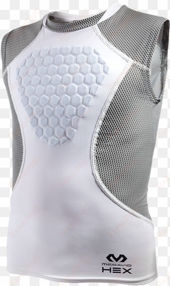 mcdavid heart guard 7610 youth / adult hex sternum - chest protector shirt