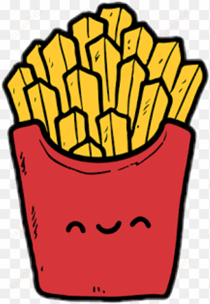 mcdonalds fries tumblr transparent download - desenhos de batata frita kawaii