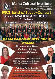 mci end of season concert in malta, music malta, - gabalfa community choir