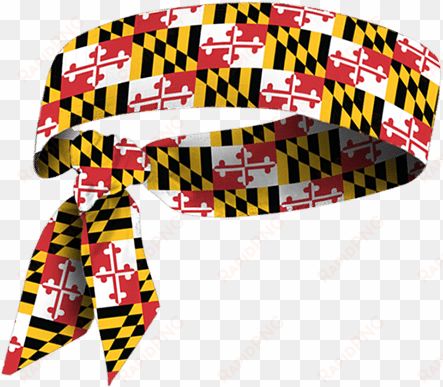 md flag tie headband - maryland state flag