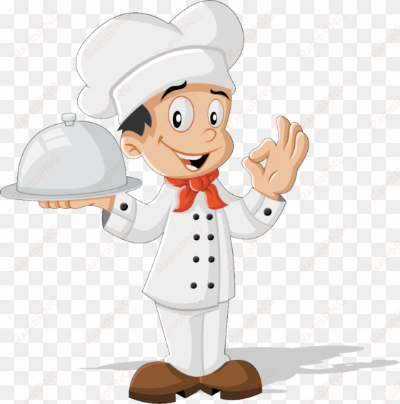 meal catering industry chef cartoon background vector - chef vector