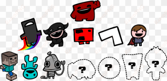 meat boy, commandervideo, jill, ogmo, flywrench, the - machinarium super meat boy