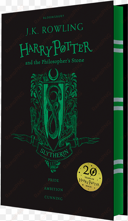 media of harry potter and the philosopher's stone slytherin - 20th anniversary slytherin harry potter book