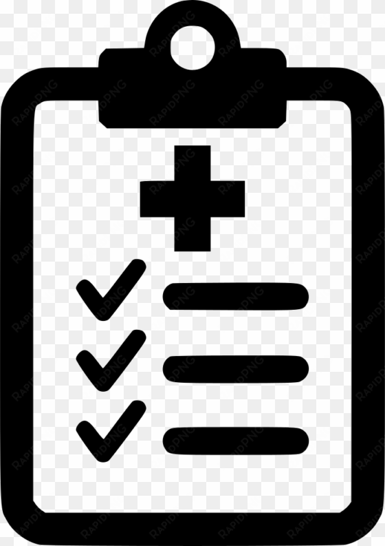 medical clipboard comments - check list png icon