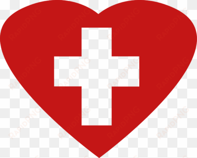 Medical Cross Cliparts - Heart With Cross Inside transparent png image