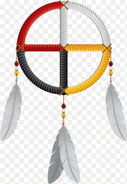 Medicine-wheel Native American Tattoos, Native American - Native American Healing Wheel transparent png image