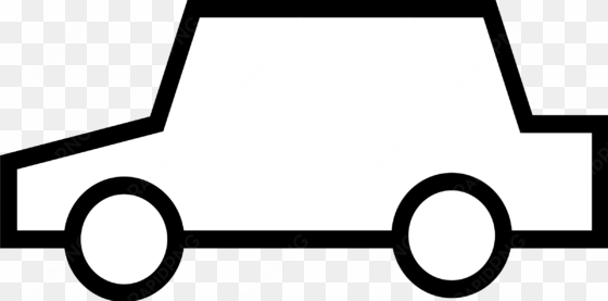 medium image - car outline clipart black and white