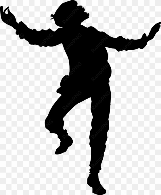 medium image - dancing man silhouette