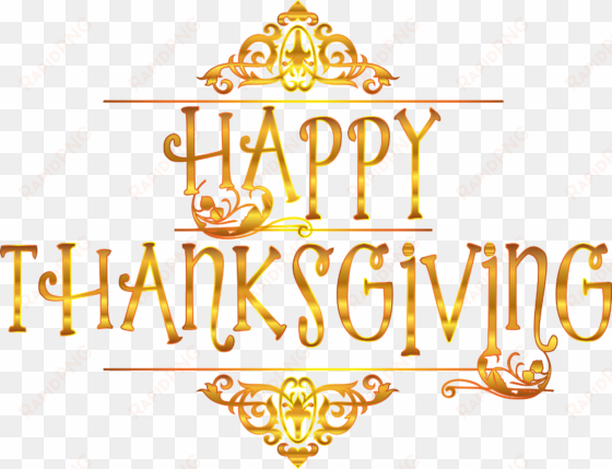 medium image - happy thanksgiving transparent background