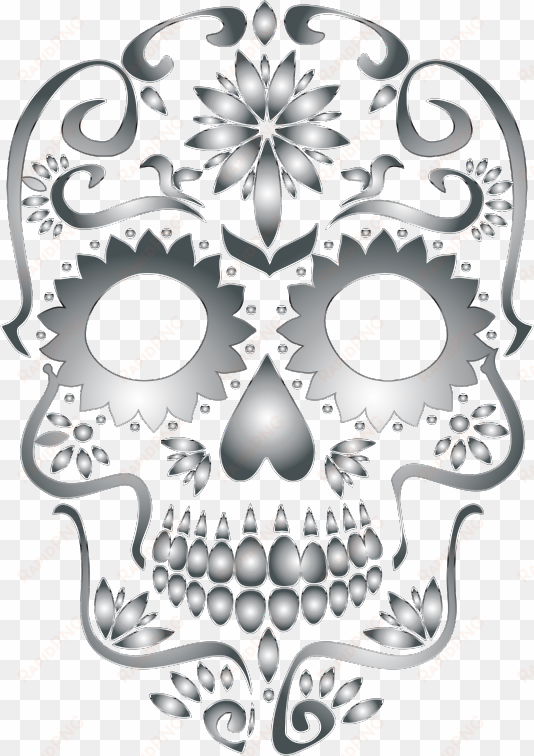 medium image - sugar skull without background