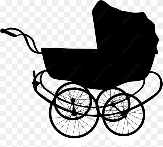medium image - vintage baby carriage silhouette