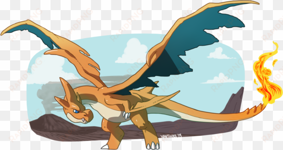 mega charizard y weasyl - dragon