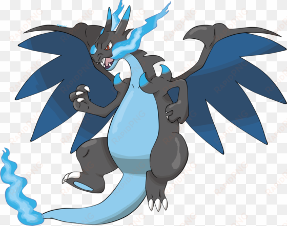 mega - mega charizard x png