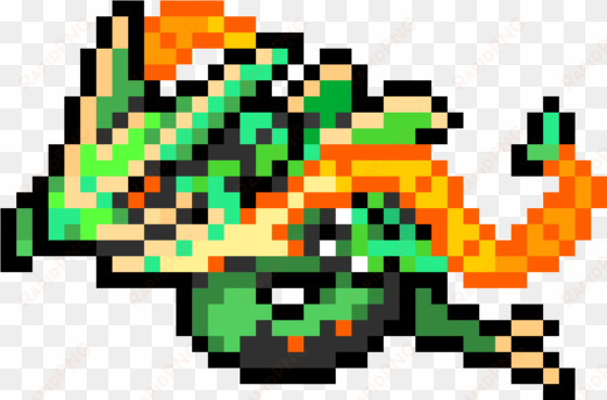 mega rayquaza - mega rayquaza pixel art