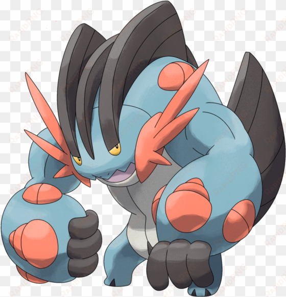 mega swampert by smiley fakemon-d7lia0v - mega swampert