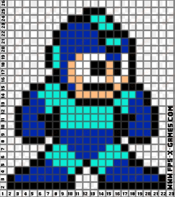 megaman pixel art idea - mega man 8 bits